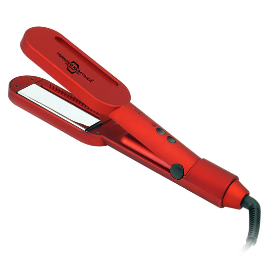 Hair Straightener Titanium Flat Iron for Hairstyles with Hair Nursing Function by Atomize Essential Oils, Fast Heating and Temperature Adjustable Professional Hair Style Gift for Girls and Women