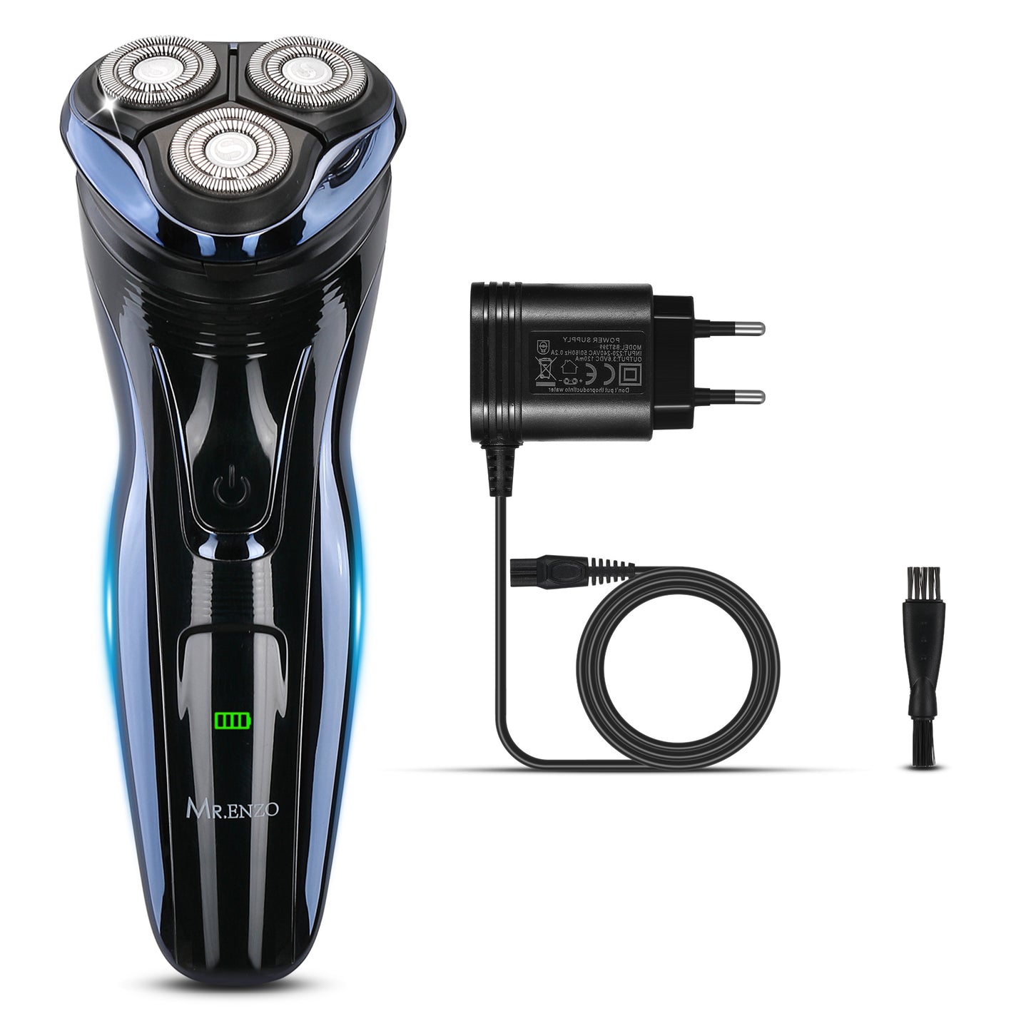 MR.ENZO Usb Rechargeable Shaver Black/Blue