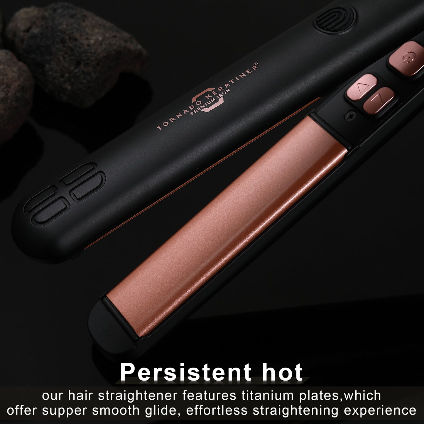Hair Straightener and Curler 2 in 1 Ceramic Flat Iron with 6 Heat Settings Adjustable Temperature and Heats Up Fast